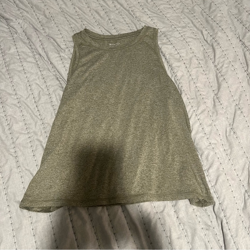 Athleta Olive Green V-Neck Tank